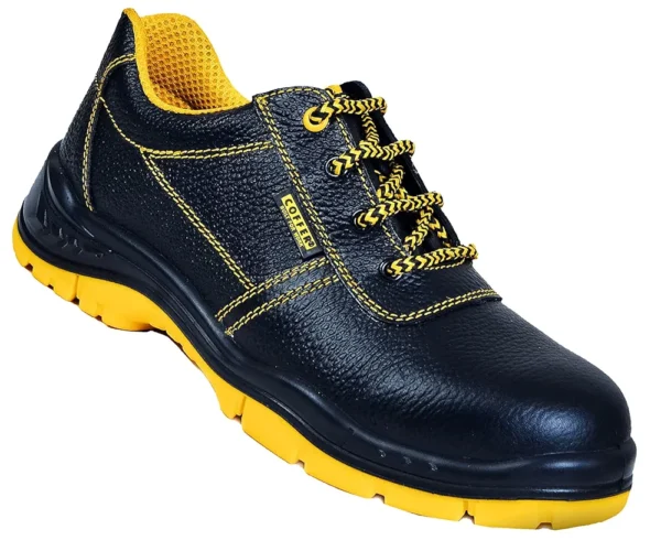 ROCK Synthetic Leather Safety Shoes with Steel Toe & PVC Sole
